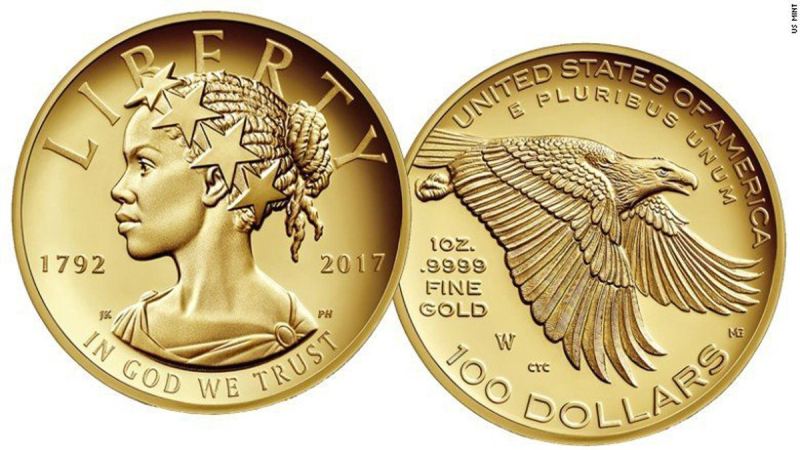 Новая версия Леди Свободы на 225-летие The United States Mint
